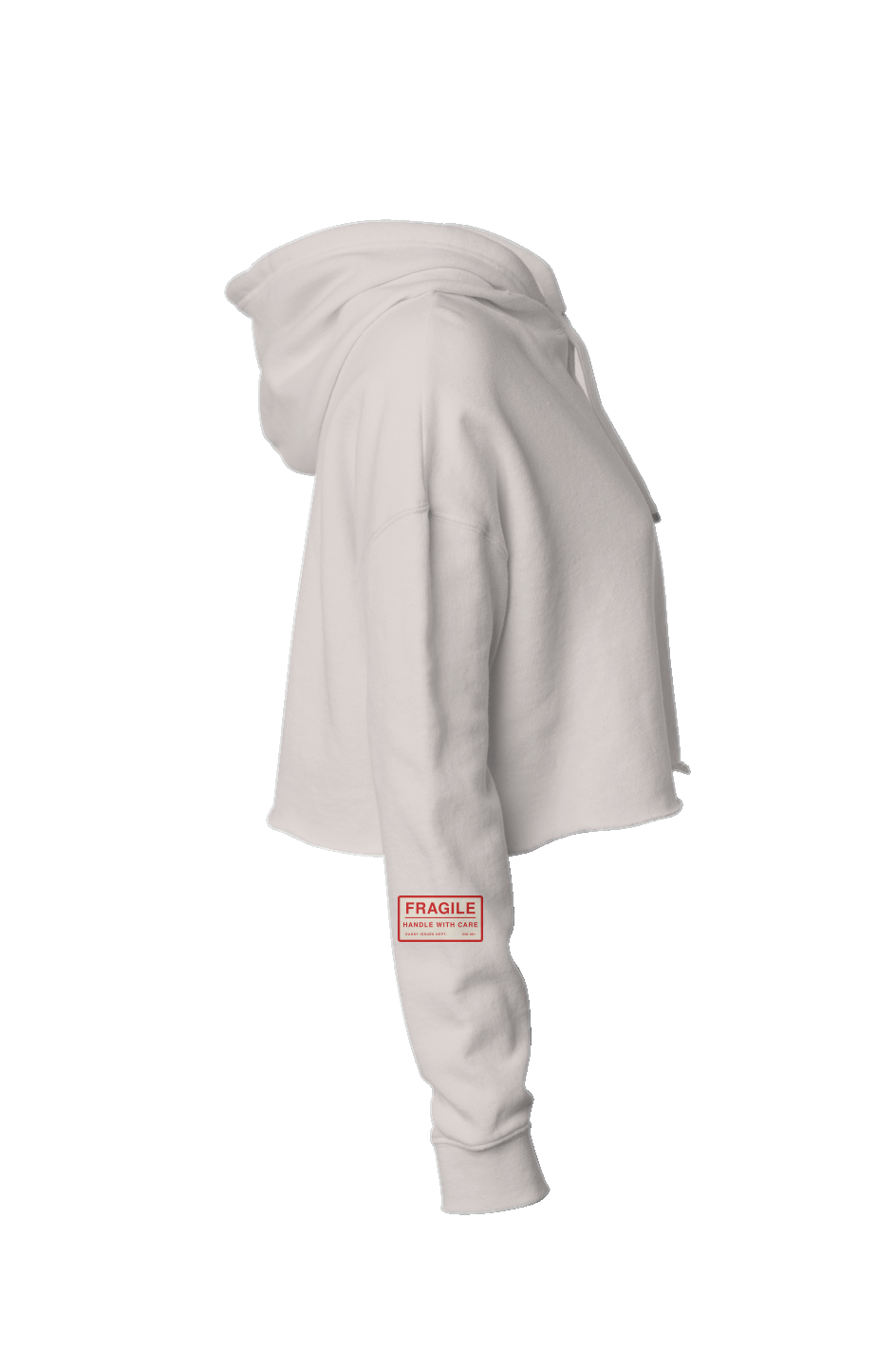 Handle With Care Crop Hoodie