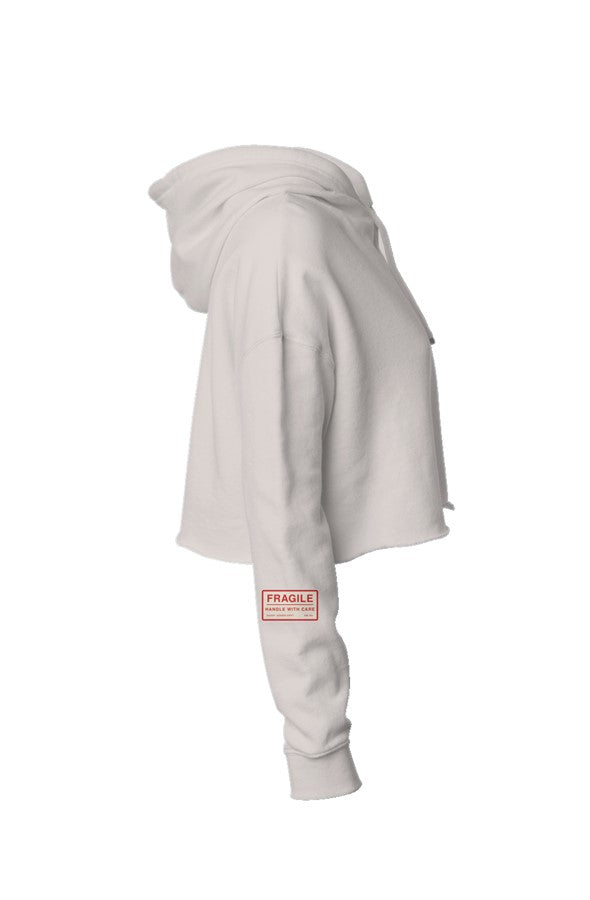 Handle With Care Crop Hoodie