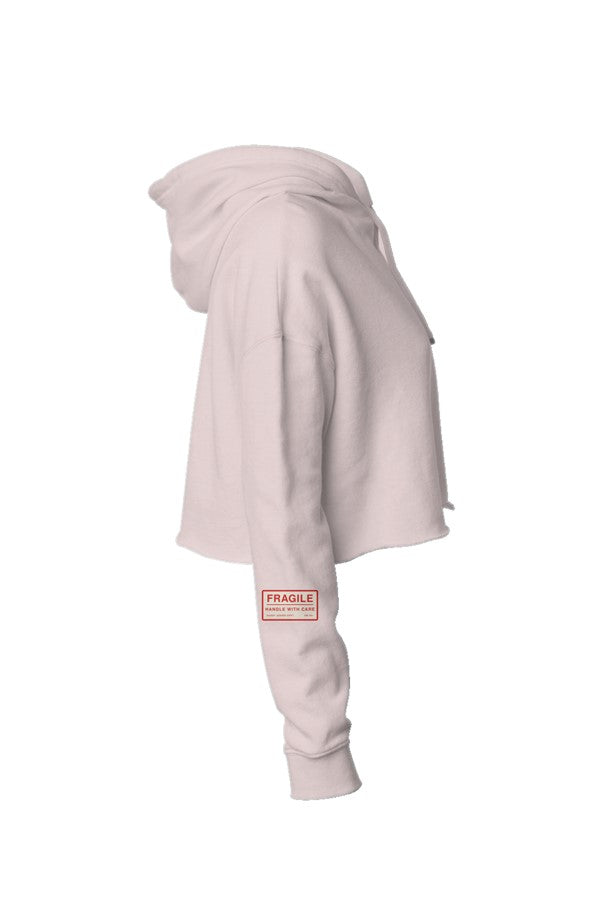 Handle With Care Crop Hoodie